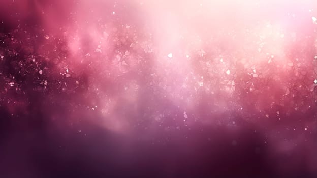 Pink bokeh background with a floral pattern and sparkling lights