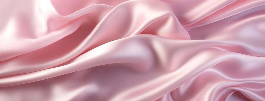 Soft Pink Satin Fabric Texture Abstract background