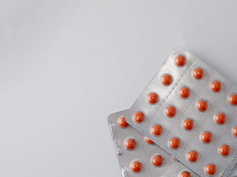 Closeup photo of blister pack with pills.