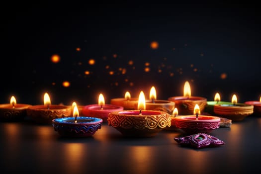 Diwali is an Indian holiday, the festival of fire. Generative AI.