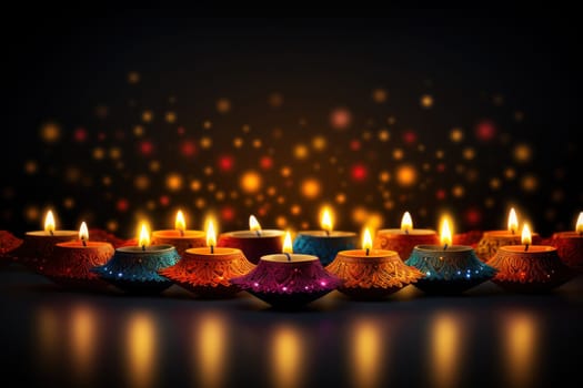 Diwali is an Indian holiday, the festival of fire. Generative AI.