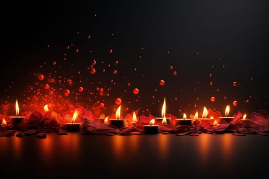 Diwali is an Indian holiday, the festival of fire. Generative AI.