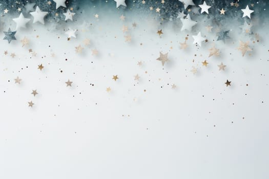 Template new years card,copy space. Generative AI.