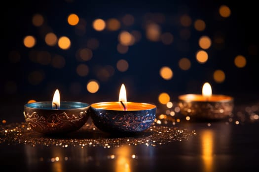 Diwali is an Indian holiday, the festival of fire. Generative AI.