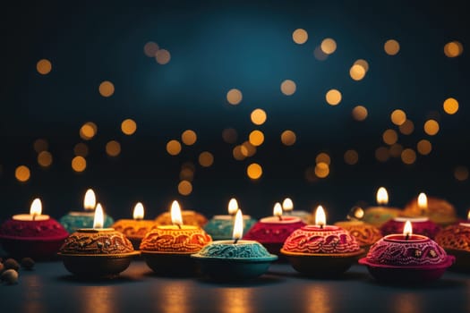 Diwali is an Indian holiday, the festival of fire. Generative AI.