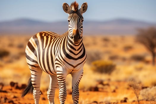 Photos of various wildlife along the way in Namibia. Generative AI.