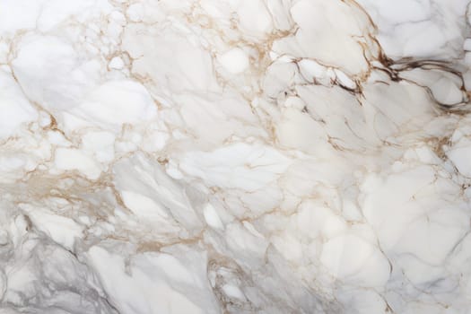 White beige marble zoomed background. Generative AI.