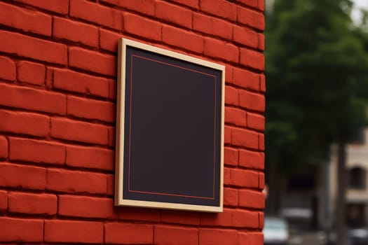 Shop sign, shop sign mockup, mockup, high detailed. Generative AI.