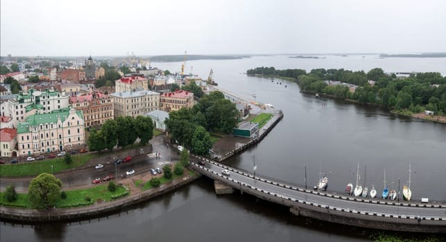 Panorama of the Old City of Vyborg.