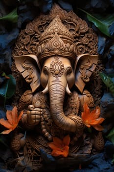 Ganesh an important image during Diwali. Generative AI.