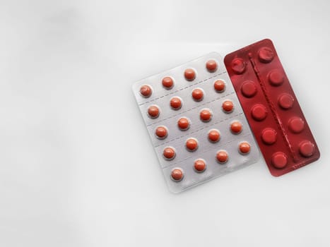Closeup photo of blister pack with pills.
