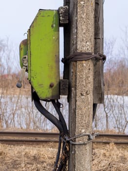 old electronic control panel