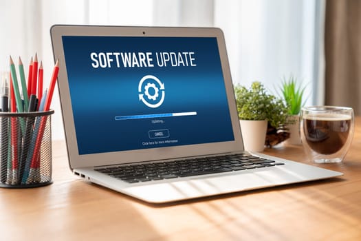 Software update on computer for modish version of device software upgrade