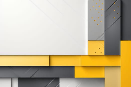 Business slide background gray and yellow.. Generative AI.