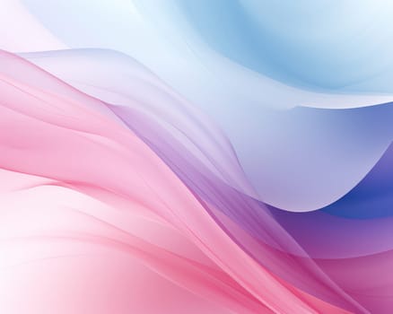 Abstract Wave: A Modern Curve in Pink - Illustration Art on Futuristic Light Background