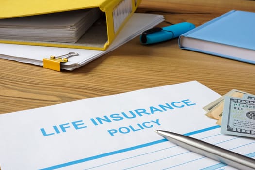 Life insurance policy and documents.