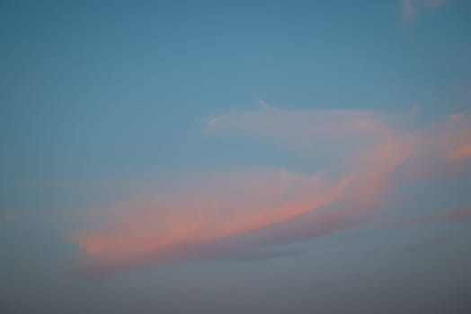Colourful clouds in the sky, evening photo