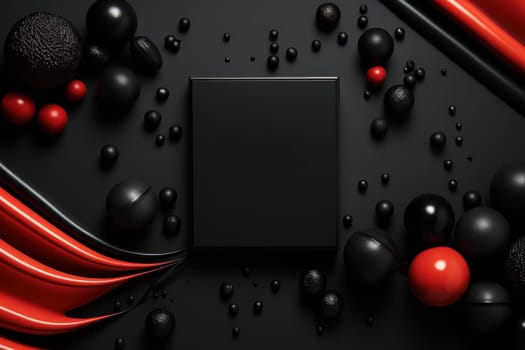 Black Friday design for advertising banners. Generative AI.