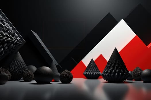 Black Friday design for advertising banners. Generative AI.