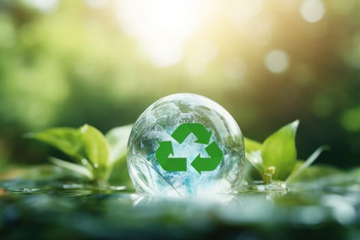 Concept of Recycling the use of water resources with the highest value. Generative AI.