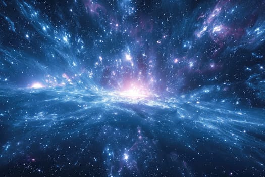 Universe science astronomy. Supernova background. Generative AI.