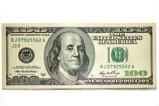 US 100 dollars banknote