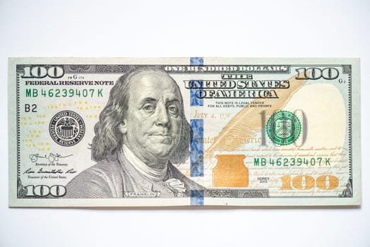 US 100 dollars banknote