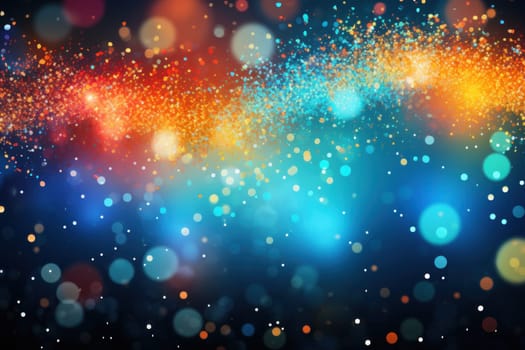 Happy New Year Celebration Sparkles. Generative AI.