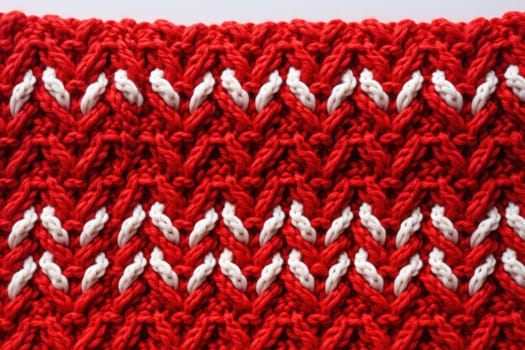 Christmas sweater stitch pattern. Generative AI.