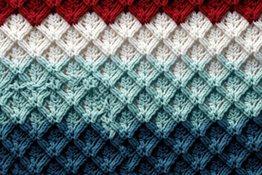 Christmas sweater stitch pattern. Generative AI.