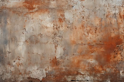 Empty rusted metal sheet background texture. Generative AI.