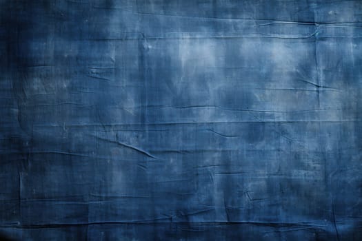 A dark blue canvas backdrop with texture. Generative AI.