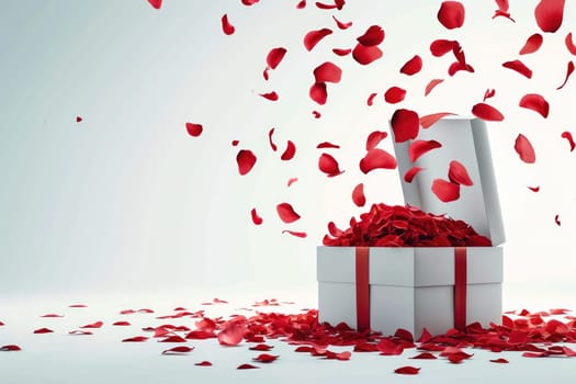 a gift box of romantic love on the valentines day pragma