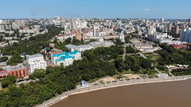 Khabarovsk city from a bird's-eye view