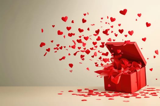 a gift box of romantic love on the valentines day pragma