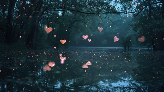 enchanted love forest in the valentines day pragma