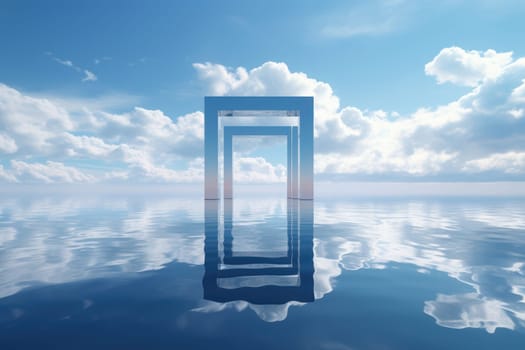 Entrance to Heaven: A Doorway to Success and Freedom in the Bright Blue Sky