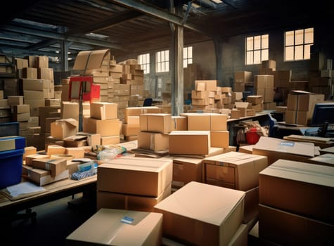Efficient Storage and Logistics: Piling, Stacking, and Packaging Goods in a Warehouse
