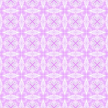 Exotic seamless pattern. Purple creative boho chic summer design. Summer exotic seamless border. Textile ready attractive print, swimwear fabric, wallpaper, wrapping.