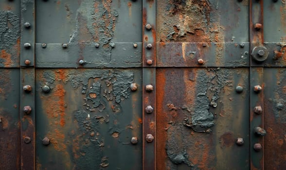 Industrial colored background with metal textures. Selective soft focus.