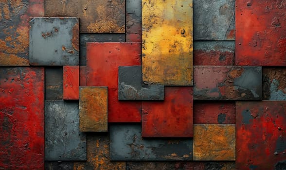 Abstract background, realistic background texture of colored rusty iron. Selective soft focus.