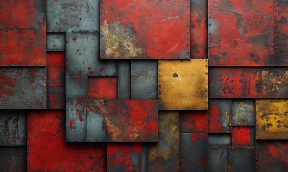 Abstract background, realistic background texture of colored rusty iron. Selective soft focus.