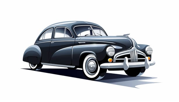 A car on a white background. High quality illustration