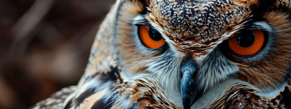 portrait of an owl in the wild. Selective focus. animal.