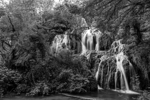 Cascade waterfalls. Krushuna falls in Bulgaria near the village of Krushuna, Letnitsa.