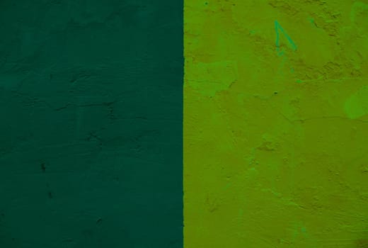 Wall Painted Two Tone. Texture background of two tones: green and light green with a minimal concept.