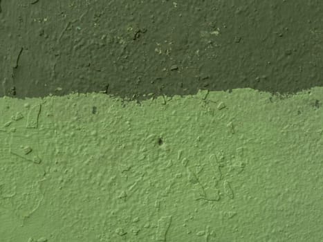 Texture background of two tones: green and light green with a minimal concept. Painted two-tone texture.