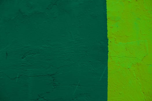 Wall Painted Two Tone. Texture background of two tones: green and light green with a minimal concept.