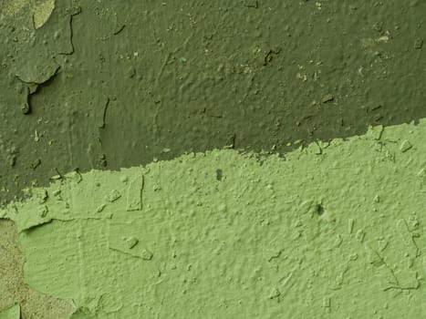 Painted two-tone texture. Texture background of two tones: green and light green with a minimal concept.