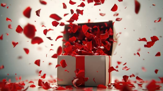 a gift box of romantic love on the valentines day pragma